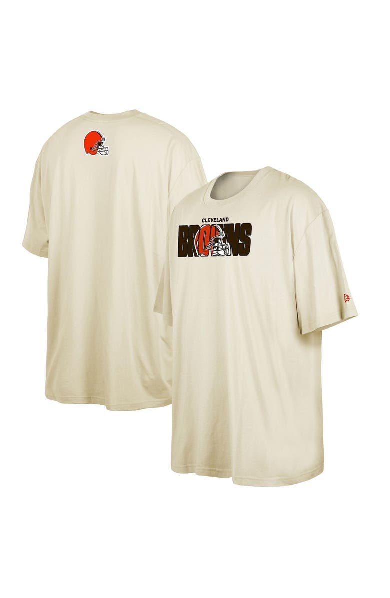 New Era Men's New Era Cream Cleveland Browns 2023 NFL Draft Big & Tall T-Shirt, Main, color, Cream