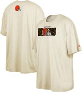 New Era Men's New Era  Cream Cleveland Browns 2023 NFL Draft Big & Tall T-Shirt