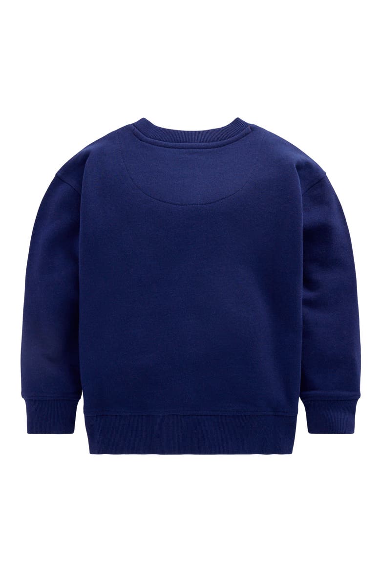 Kids' Bobbie Lace Appliqué Sweatshirt, Alternate, color, NAVY LACE BOW