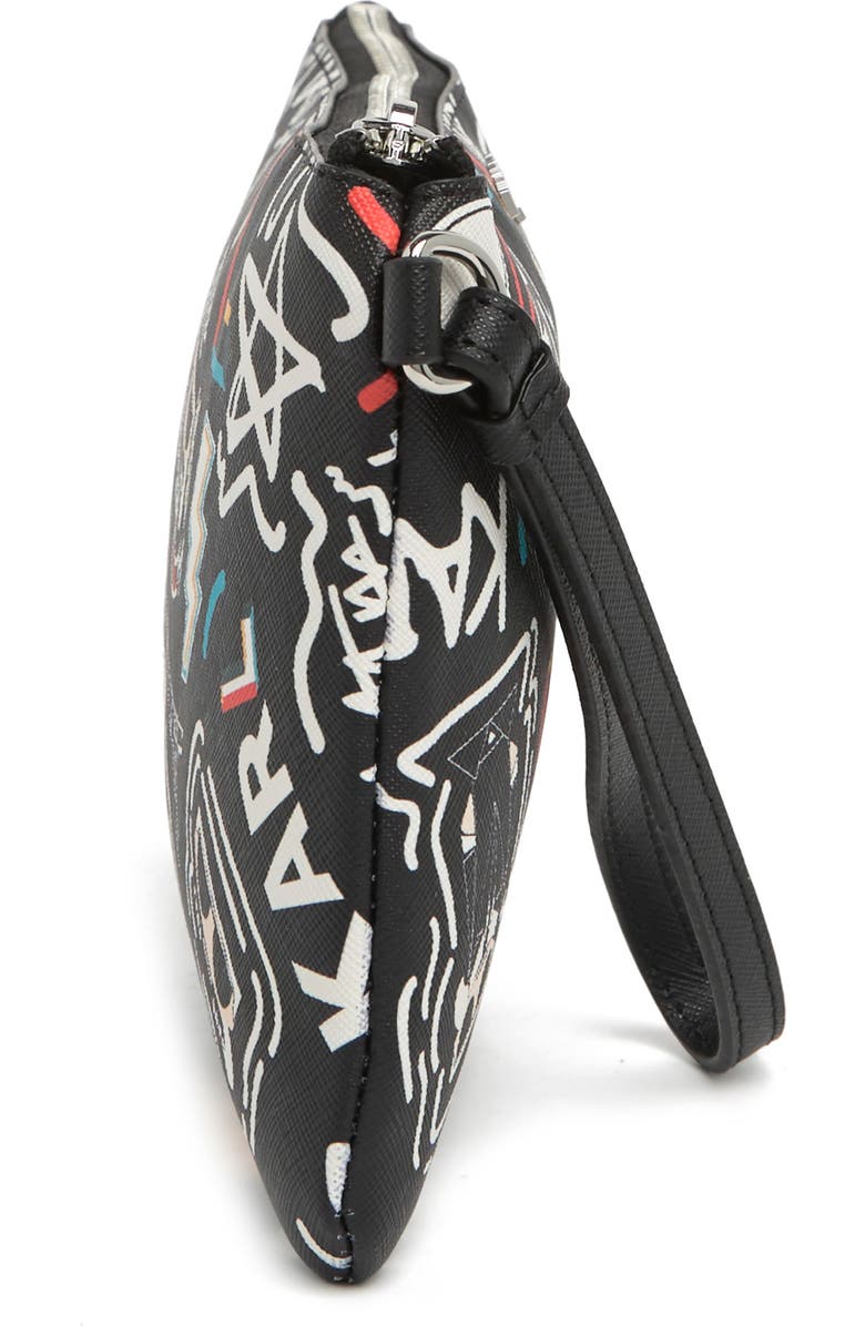 KARL LAGERFELD PARIS Maybelle Printed Wrist Pouch, Alternate, color,