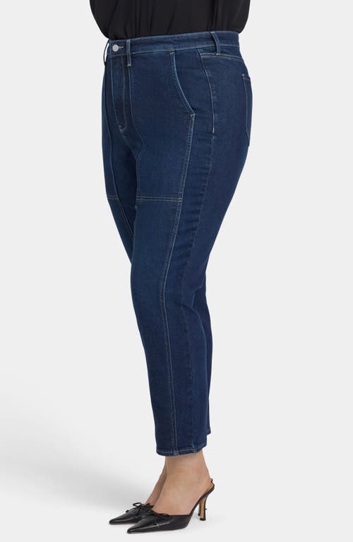 Nydj Margot Seams Girlfriend Jeans In Blue