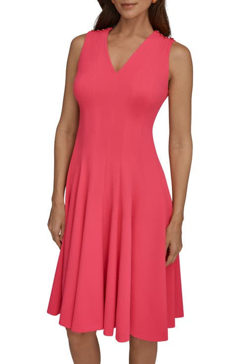 Sleeveless Fit & Flare Dress