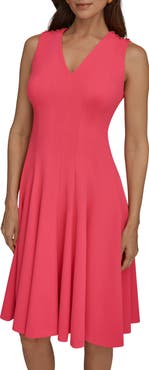Donna Karan New York Sleeveless Fit & Flare Dress