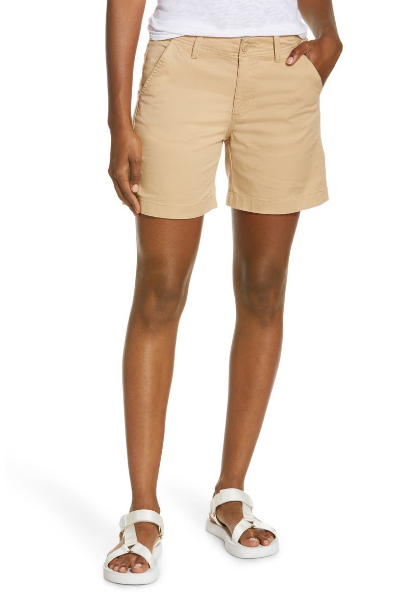 Women's Lakewashed Stretch Chino Shorts, Main, color, BOULDER
