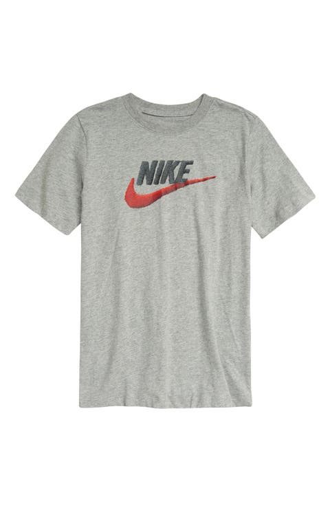 Kids' Faux Embroidery Puffy Logo T-Shirt (Big Boy)