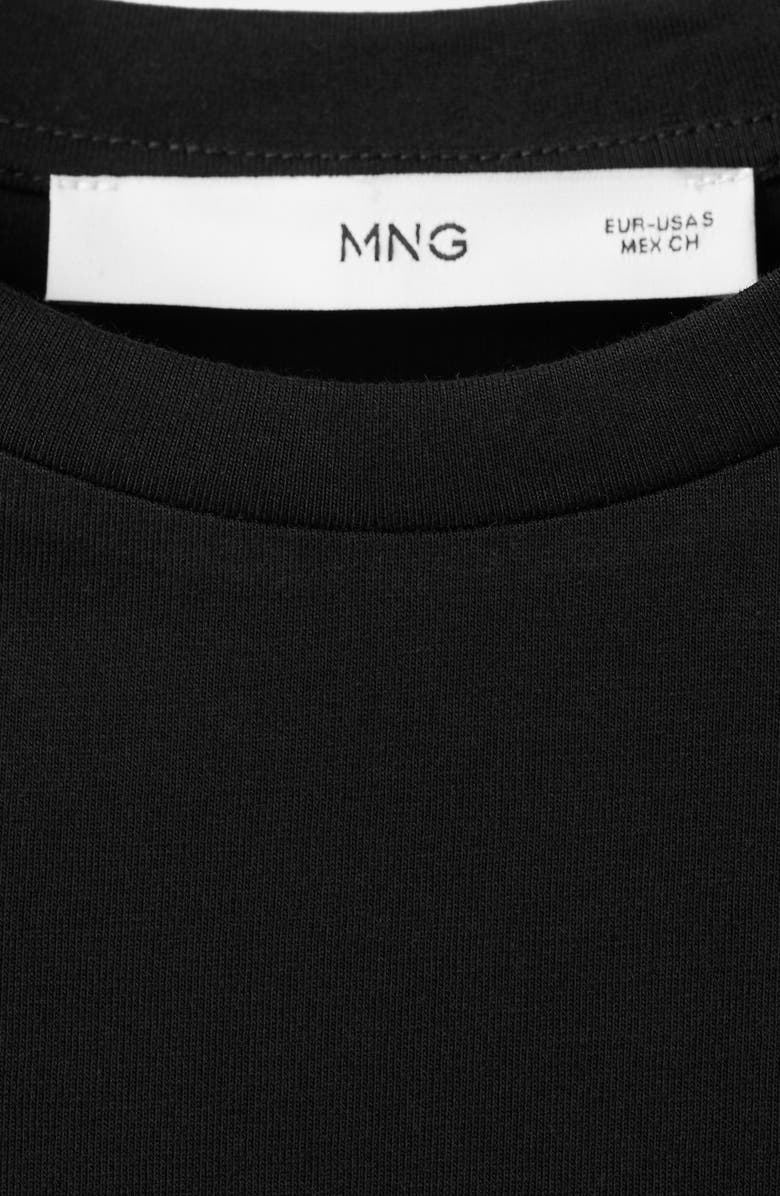 MANGO Floral Embroidered Cotton Tee, Alternate, color, 