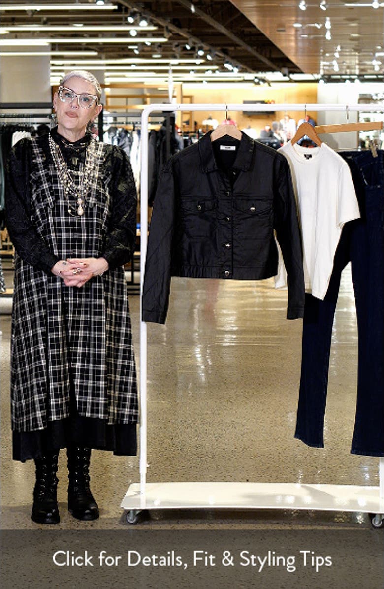 Maren Coated Button-Front Jacket, sales video thumbnail