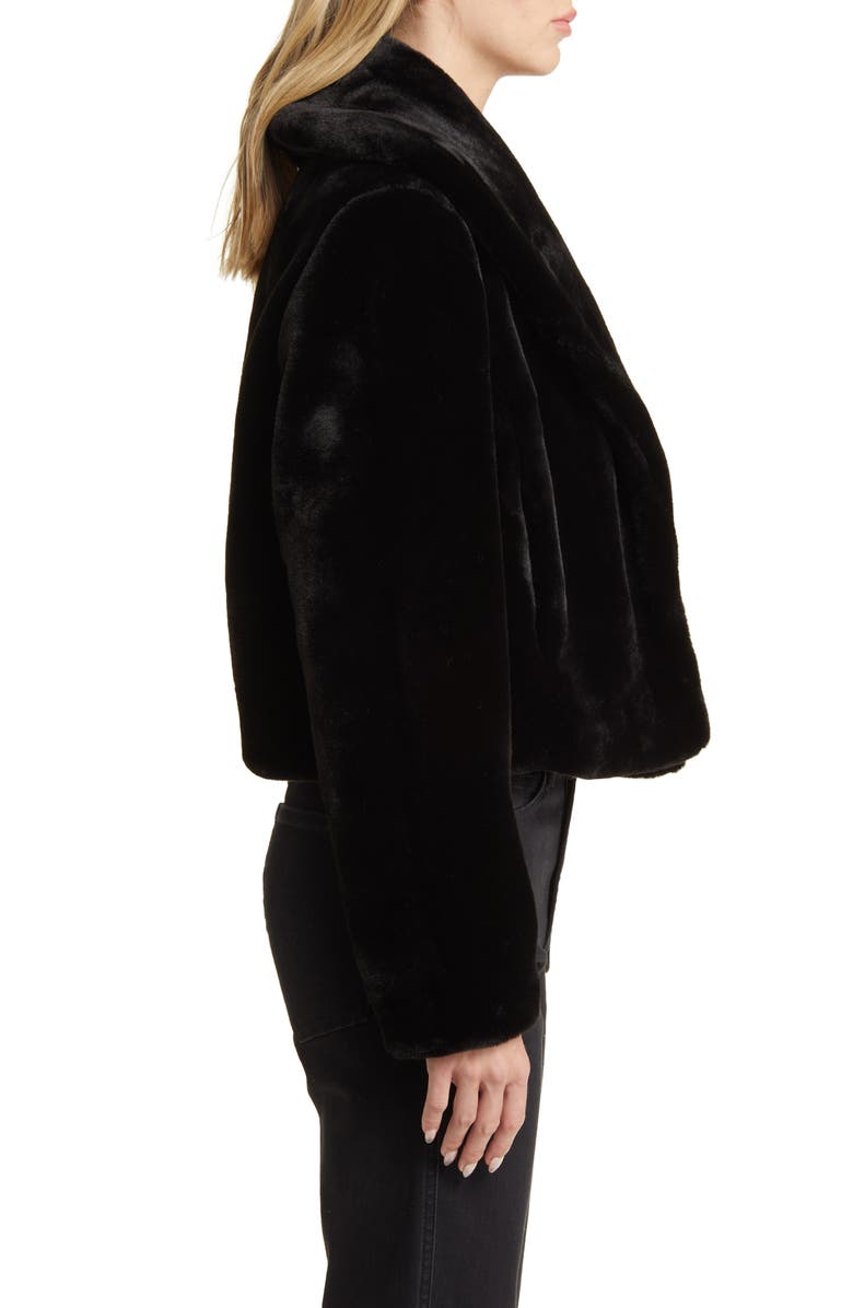 BLANKNYC Shawl Collar Faux Fur Jacket, Alternate, color, 