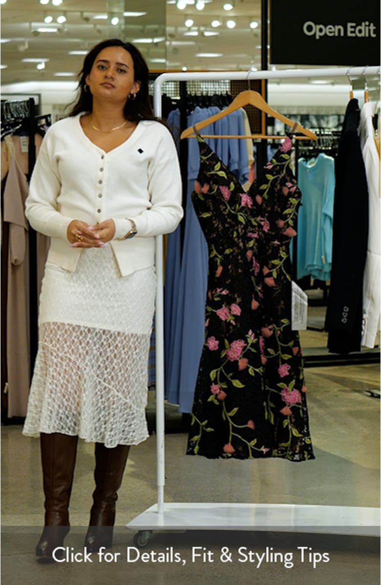 Elisa Floral Fit & Flare Cocktail Dress, sales video thumbnail