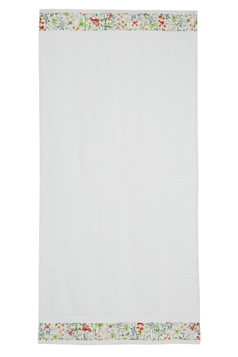 Floral Trim Bath Towel, Alternate, color, THEODORA