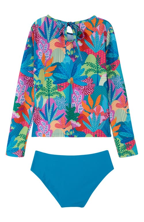 Shop Gottex Kids Ocean Blooms Long Sleeve Rash Guard Set