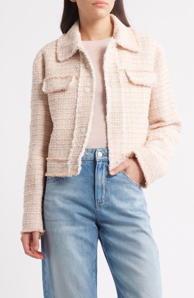 BOSS Tweed Jacket, Main, color, Crystal Tweed