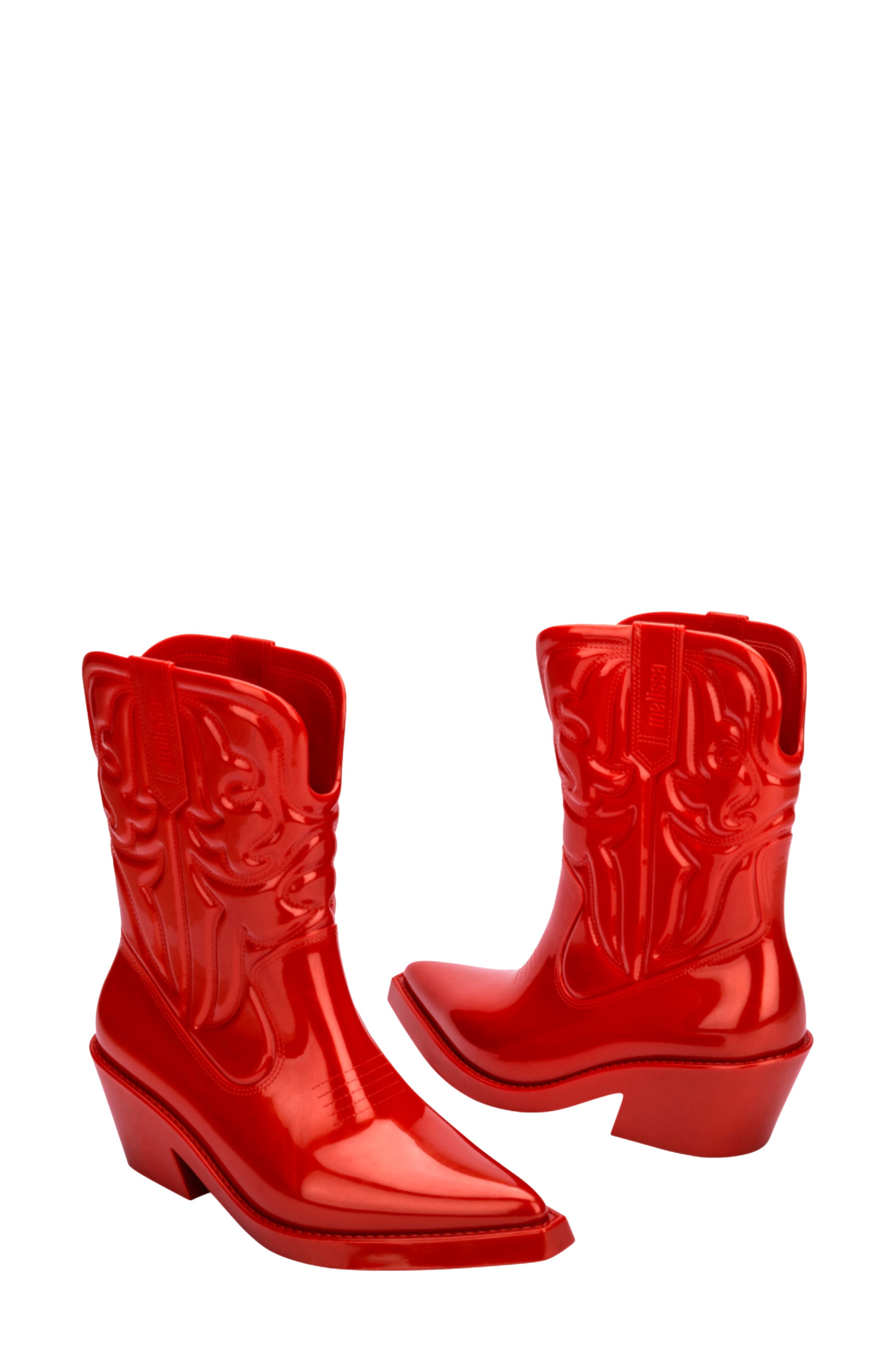 Texas Cowboy Boot, Alternate, color, METAL RED