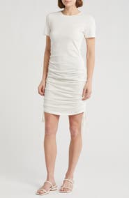 Tart Zinnia Drawstring Seam Cotton Dress