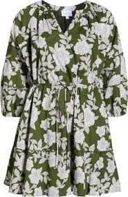 SUGARLIPS Dabria Hizley Floral Long Sleeve Cotton Dress