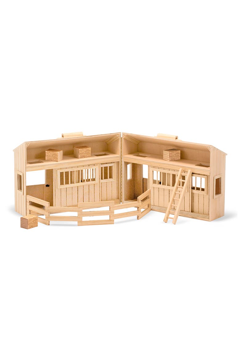 'Fold & Go' Mini Stable Play Set, Alternate, color, WOOD