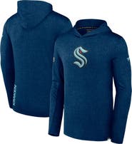 FANATICS Men's Fanatics Branded  Deep Sea Blue Seattle Kraken Authentic Pro Lightweight Pullover Hoodie