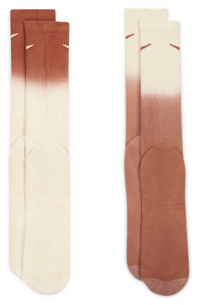 Nike Dri-FIT Everyday Plus Assorted 2-Pack Cushioned Crew Socks, Alternate, color, 