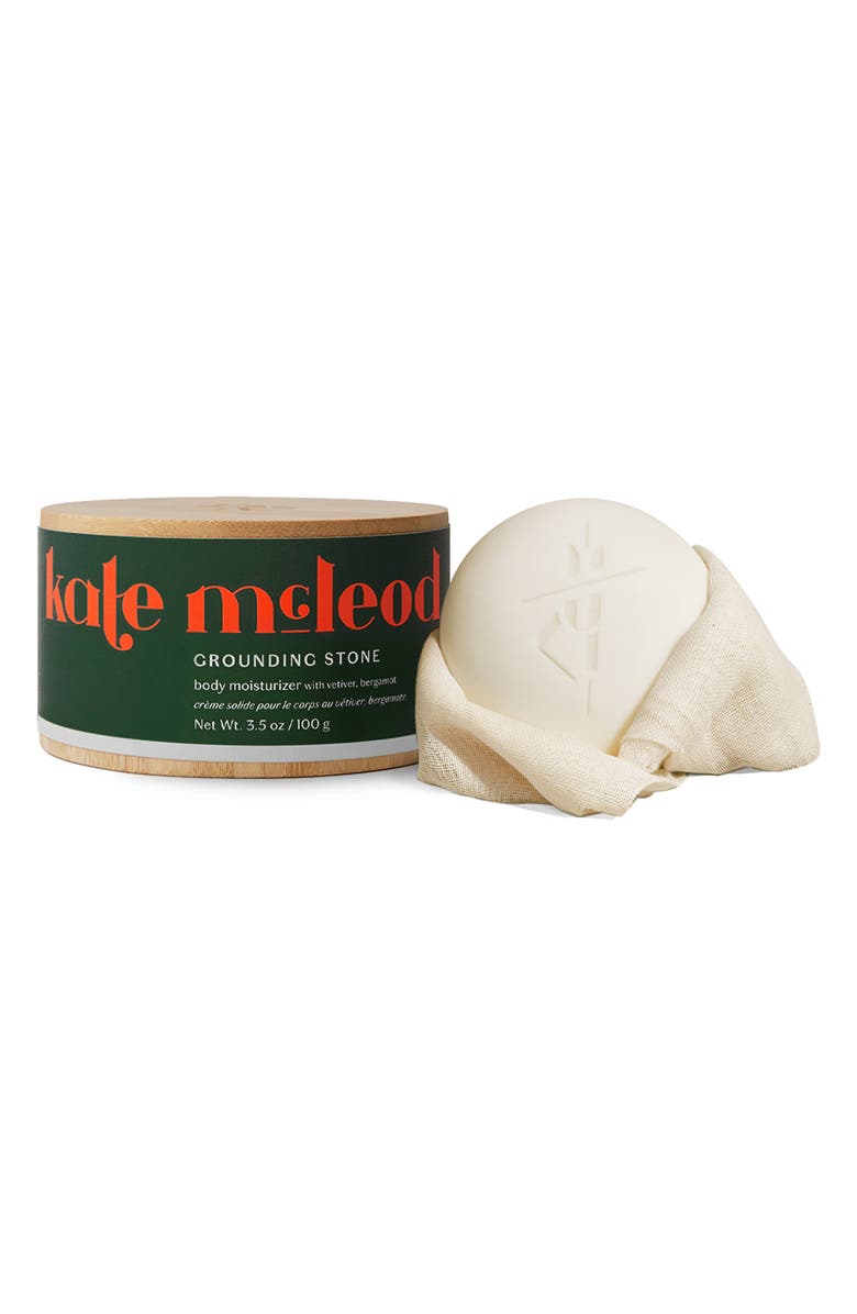 Kate McLeod Grounding Stone - Moisturizing Lotion Bar with Vetiver & Bergamot, Main, color, Starter Kit