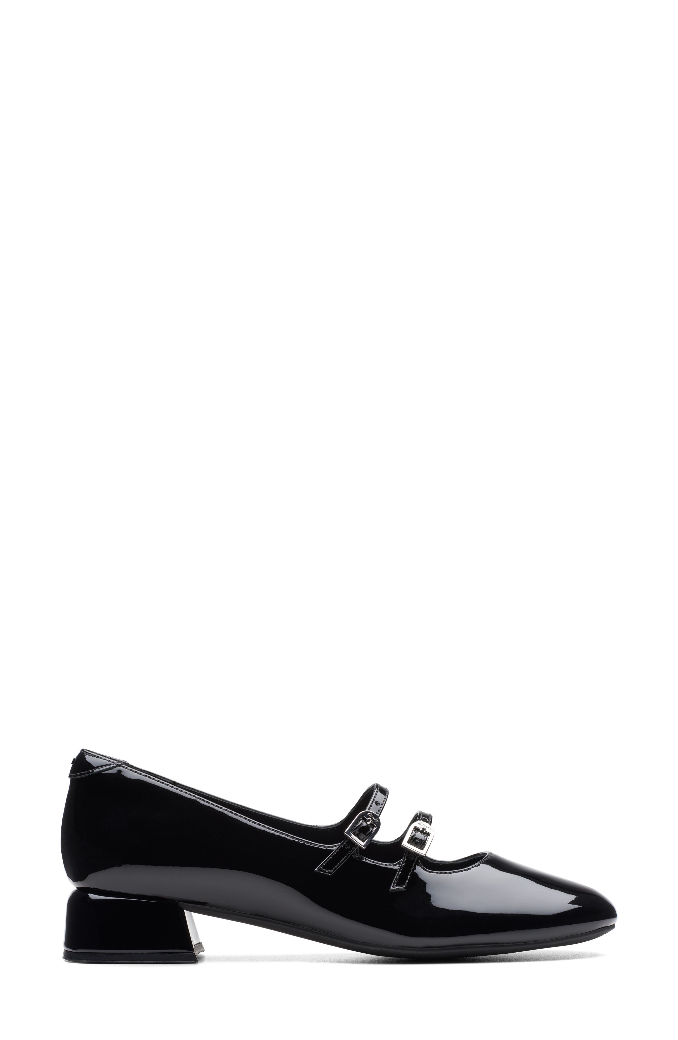 Clarks<sup>®</sup> Daiss Shine Mary Jane Pump, Alternate, color, Black Pat