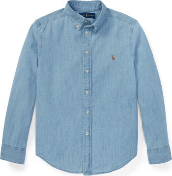 Kids' Chambray Button-Down Shirt