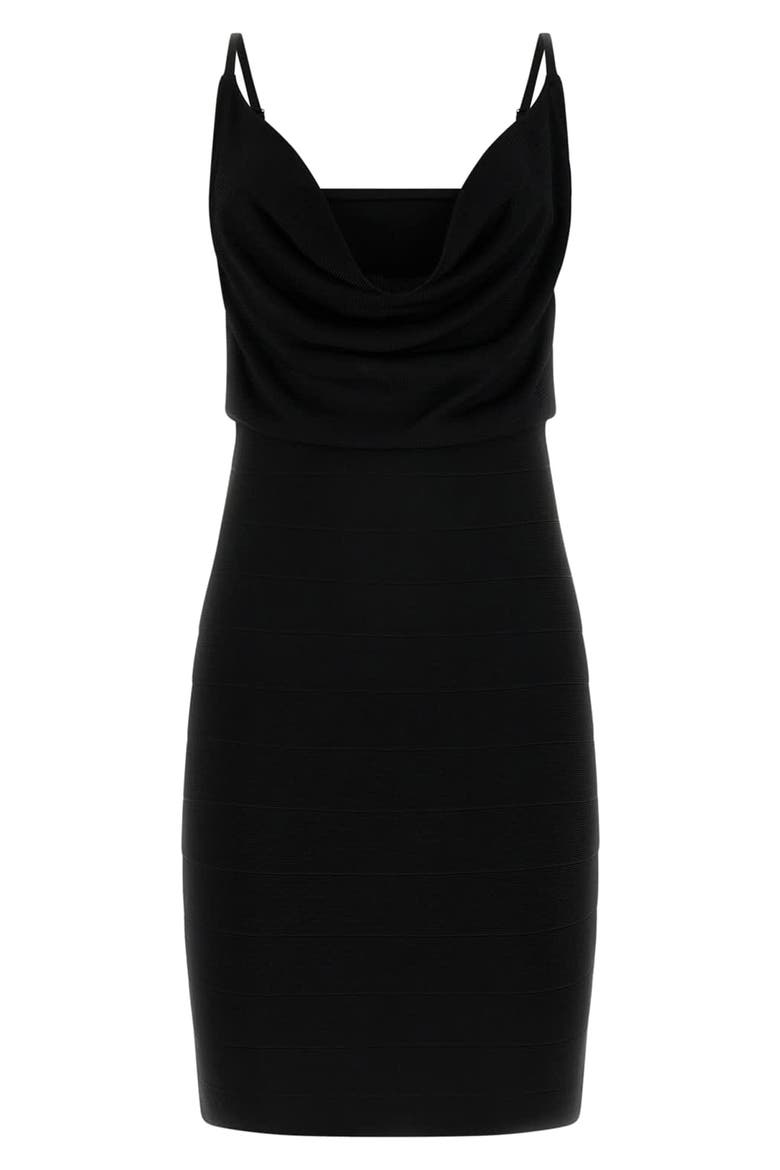 Arisa Sleeveless Bandage Minidress, Alternate, color, JET BLACK