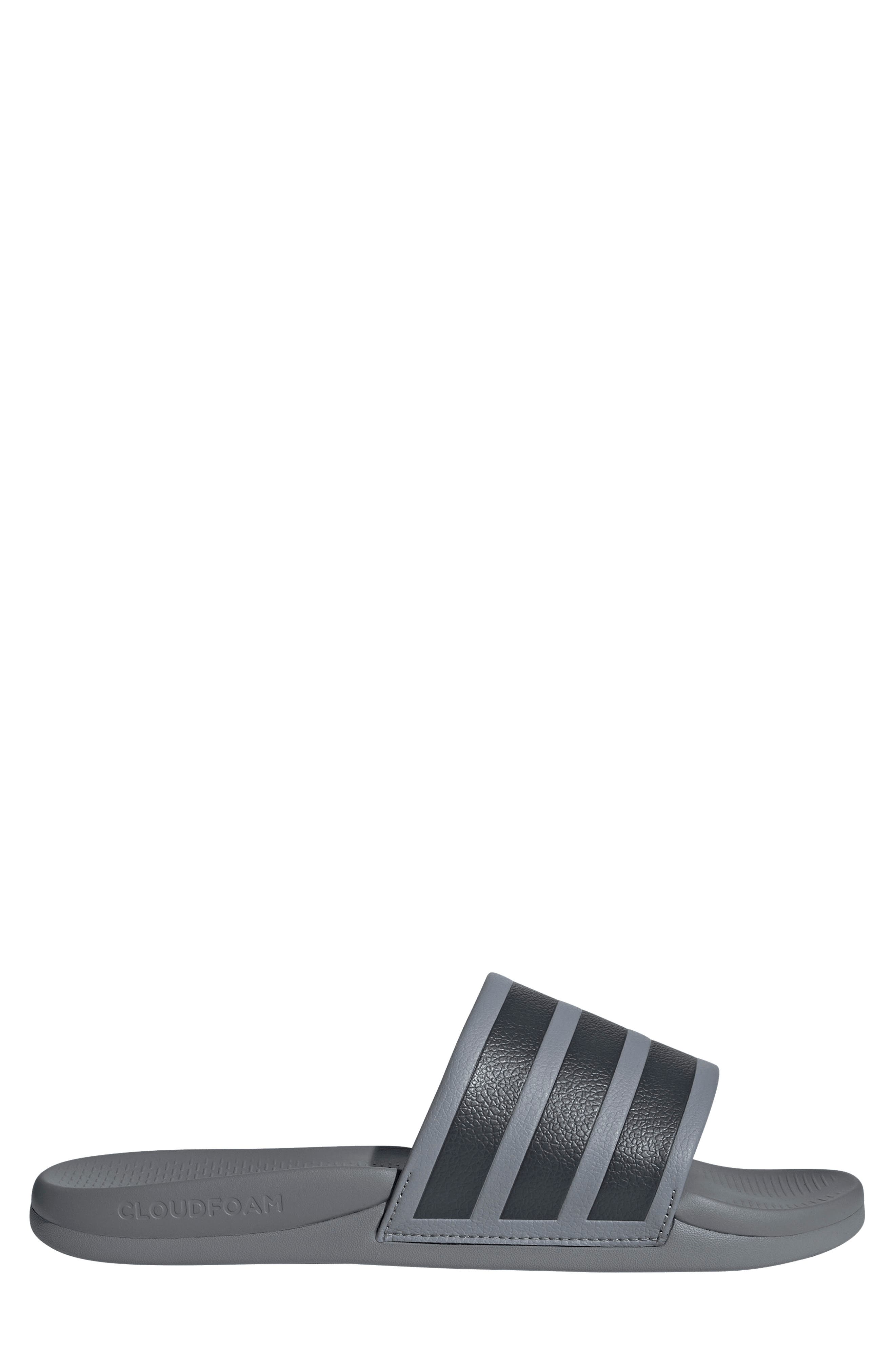 Gender Inclusive Adilette Comfort 2.0 Slide Sandal, Alternate, color, GREY/CARBO