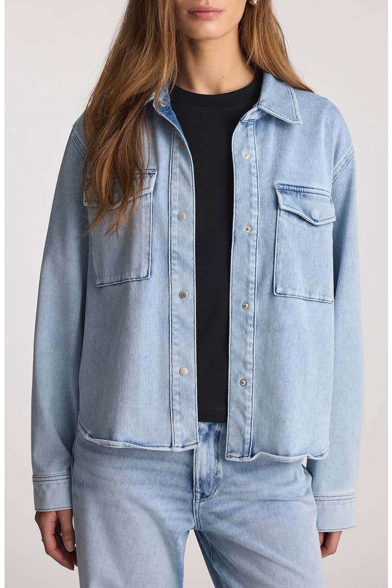 Tia Denim Shirt, Main, color, LIGHT MOVE