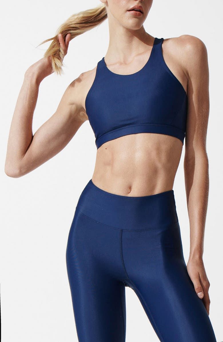 Heroine Sport Body Racerback Sports Bra, Alternate, color, Navy