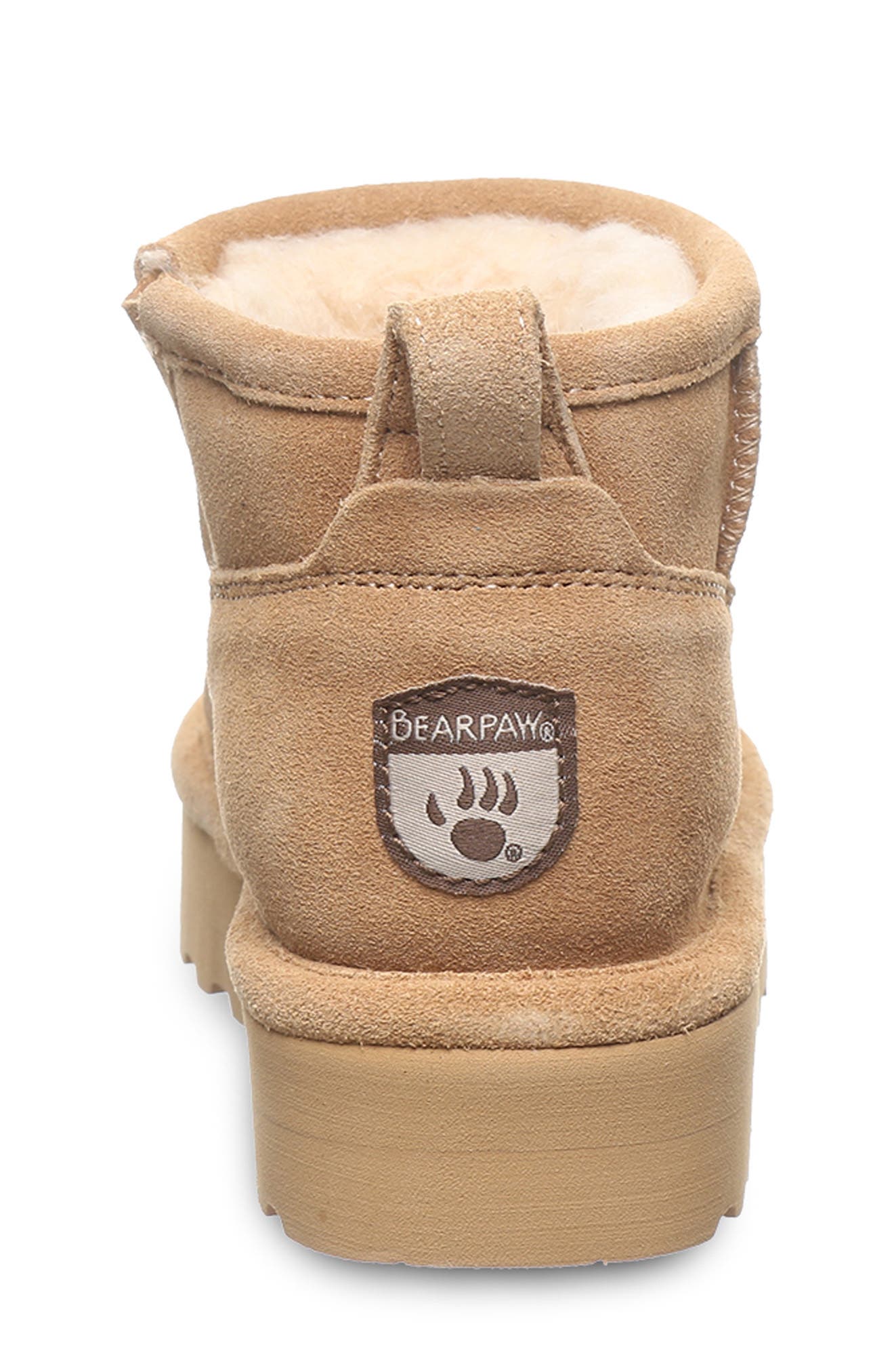 Kids' Retro Shorty Faux Fur Platform Boot, Alternate, color, ICED COFFEE SOLID