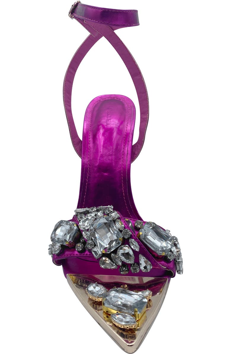 AZALEA WANG Tilly Embellished Sandal, Alternate, color, Fuchsia