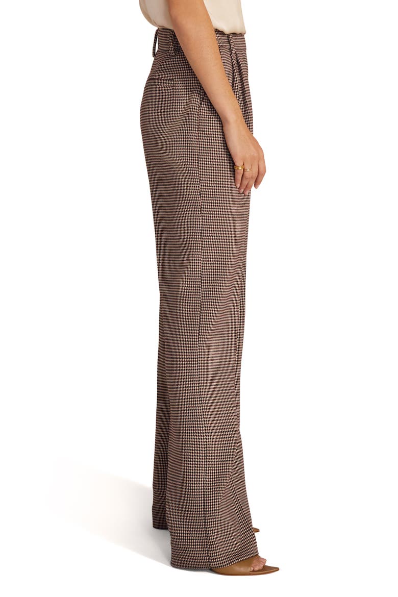 Favorite Houndstooth Wide Leg Pants, Alternate, color, CHOCOLATE HOUNDSTO