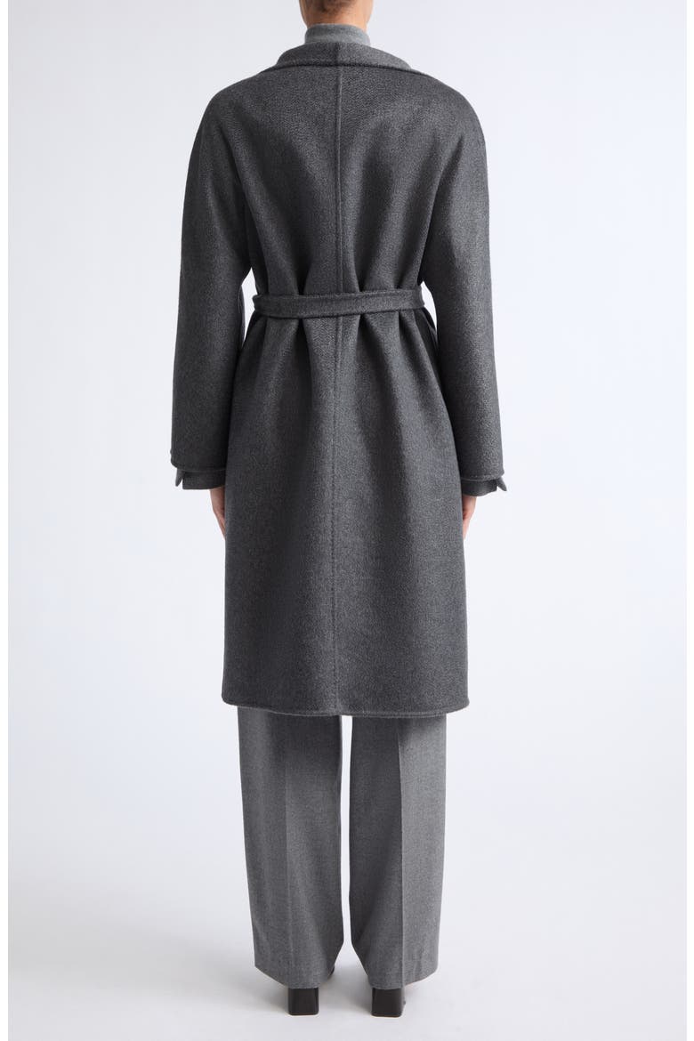 Lilia Cashmere Wrap Coat, Alternate, color, DARK GREY