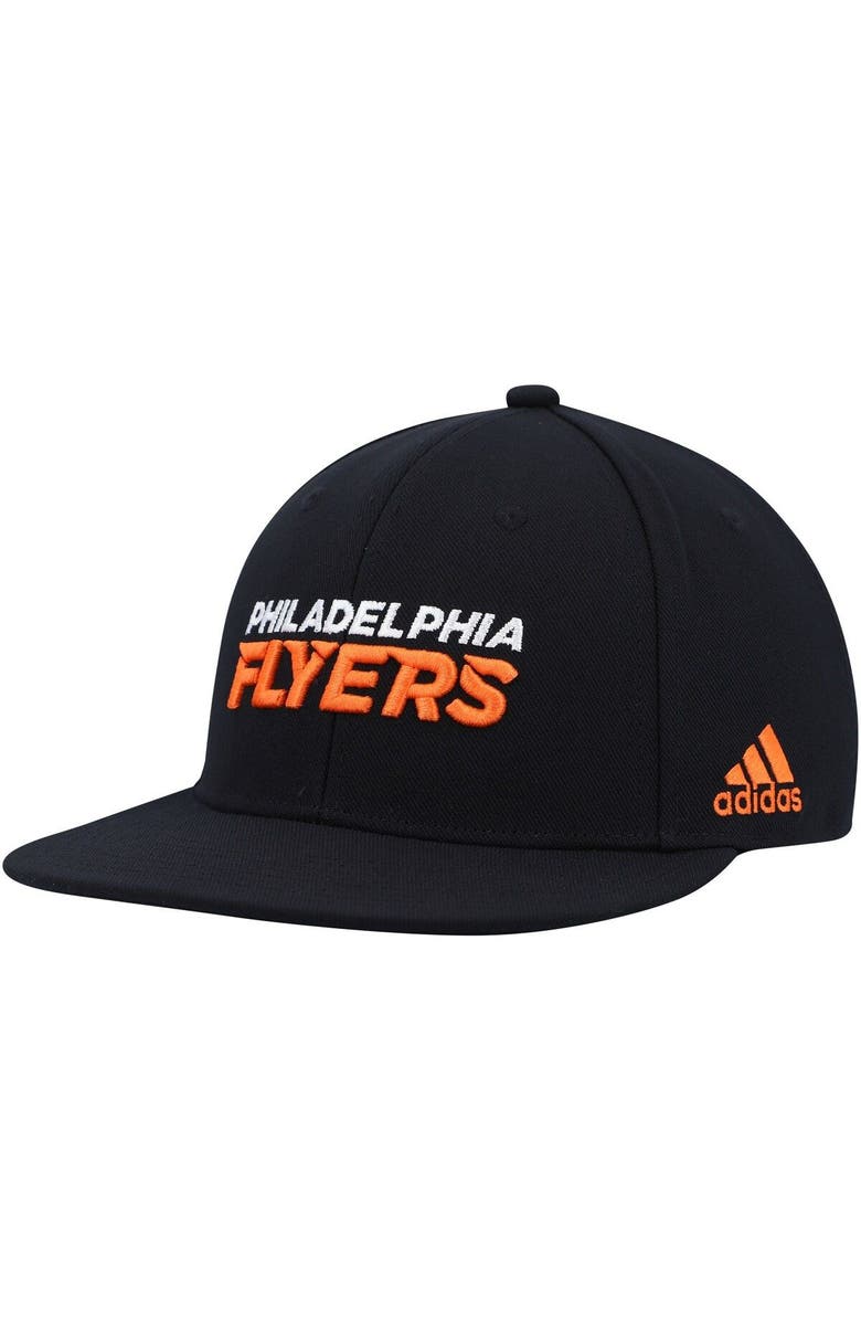 adidas Men's adidas Black Philadelphia Flyers Snapback Hat, Main, color, 