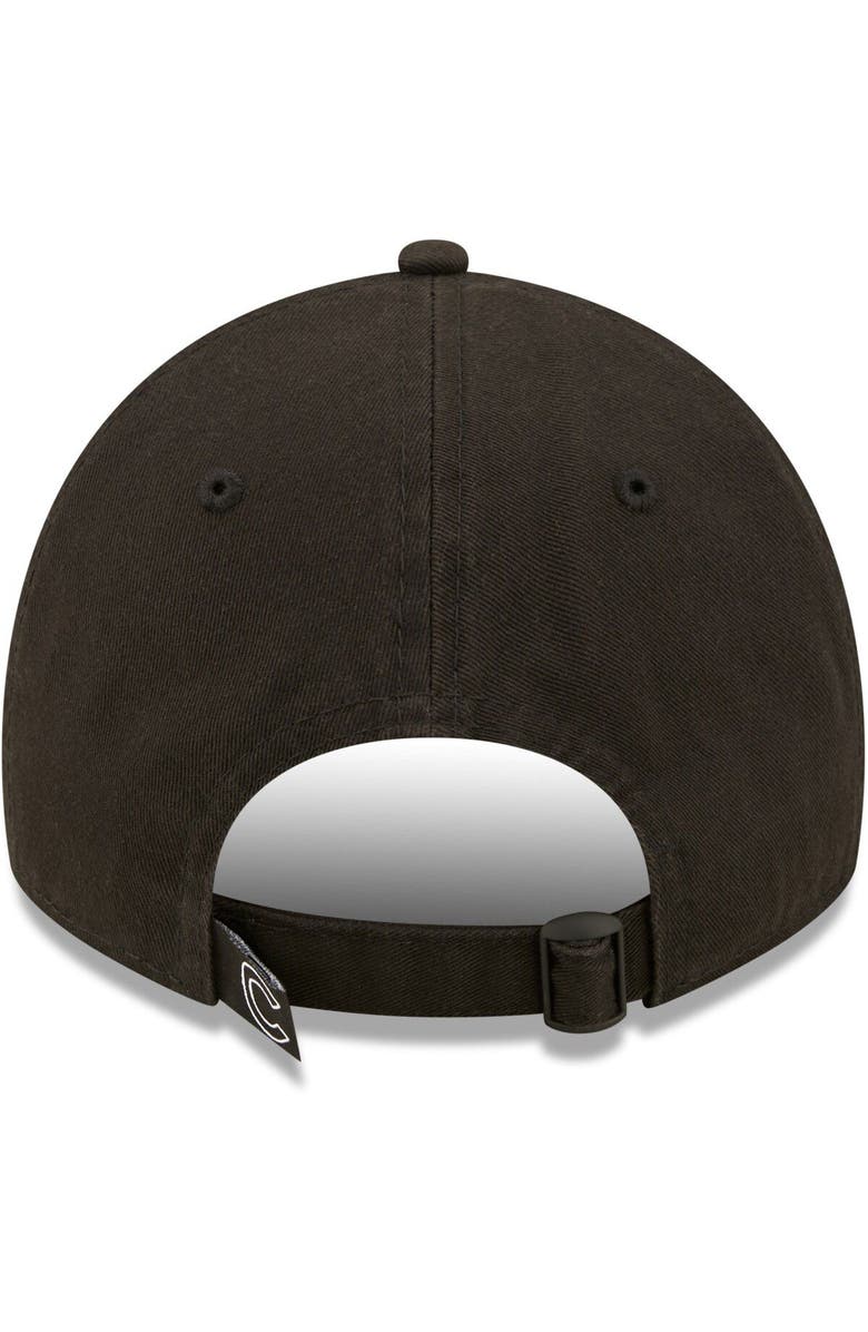 New Era Men's New Era Chicago Cubs Black On Black Core Classic 2.0 9TWENTY Adjustable Hat, Alternate, color,