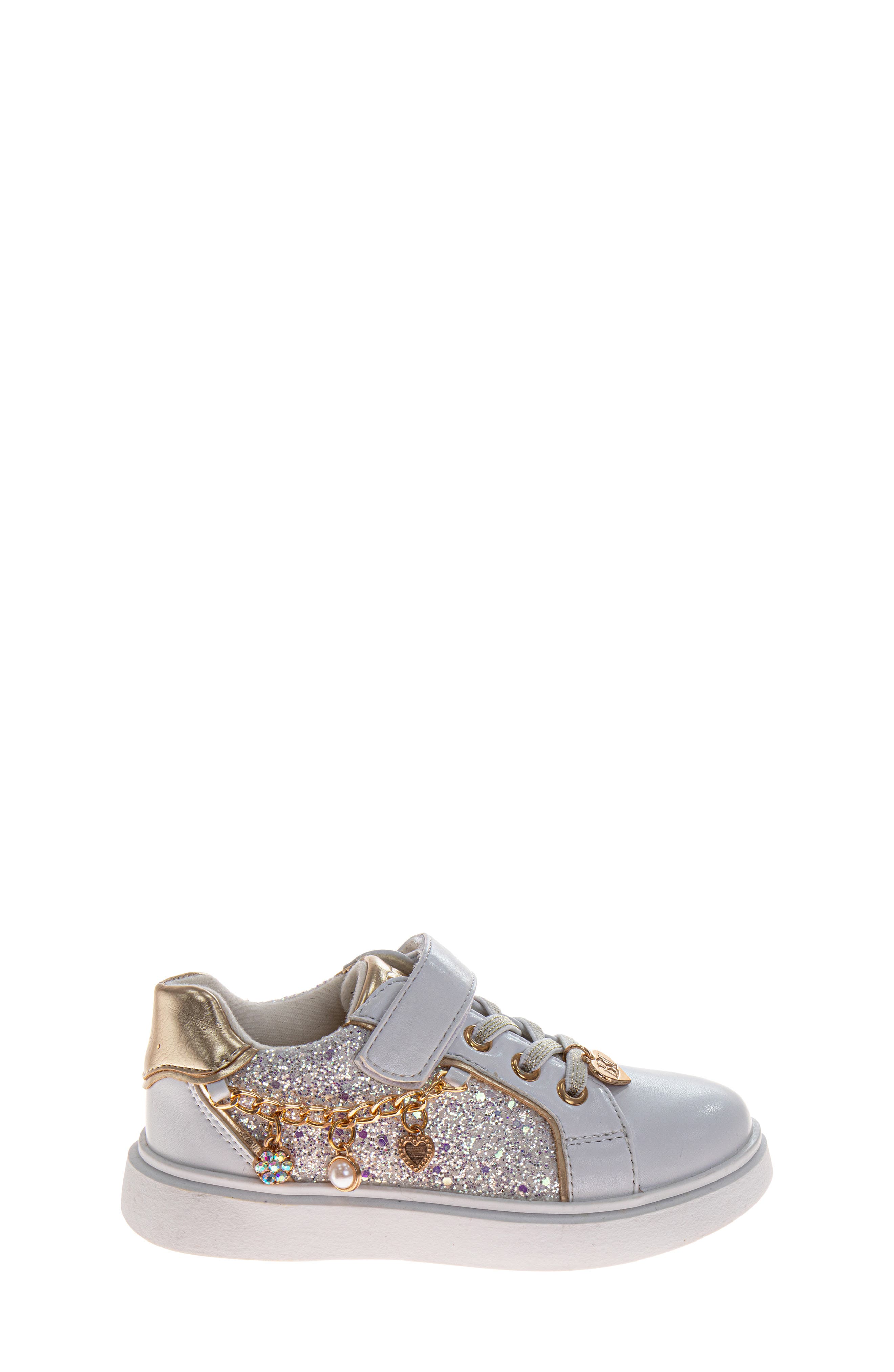 Badgley Mischka Collection Kids' Kensie Sneaker, Alternate, color, White