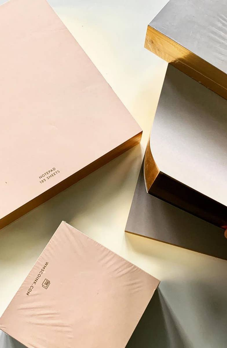 Wms&Co. Colorpads with Gold Edging, Alternate, color, 