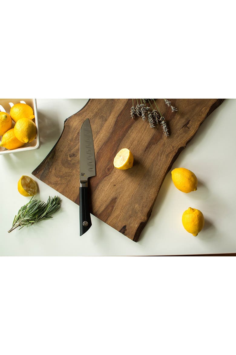 Sora H.G. Santoku 5.5" Knife, Alternate, color, BLACK