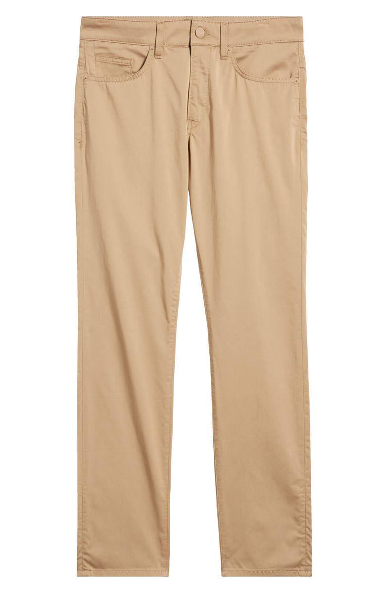 BOSS Delaware Stretch Five Pocket Straight Leg Pants, Alternate, color, Open Beige