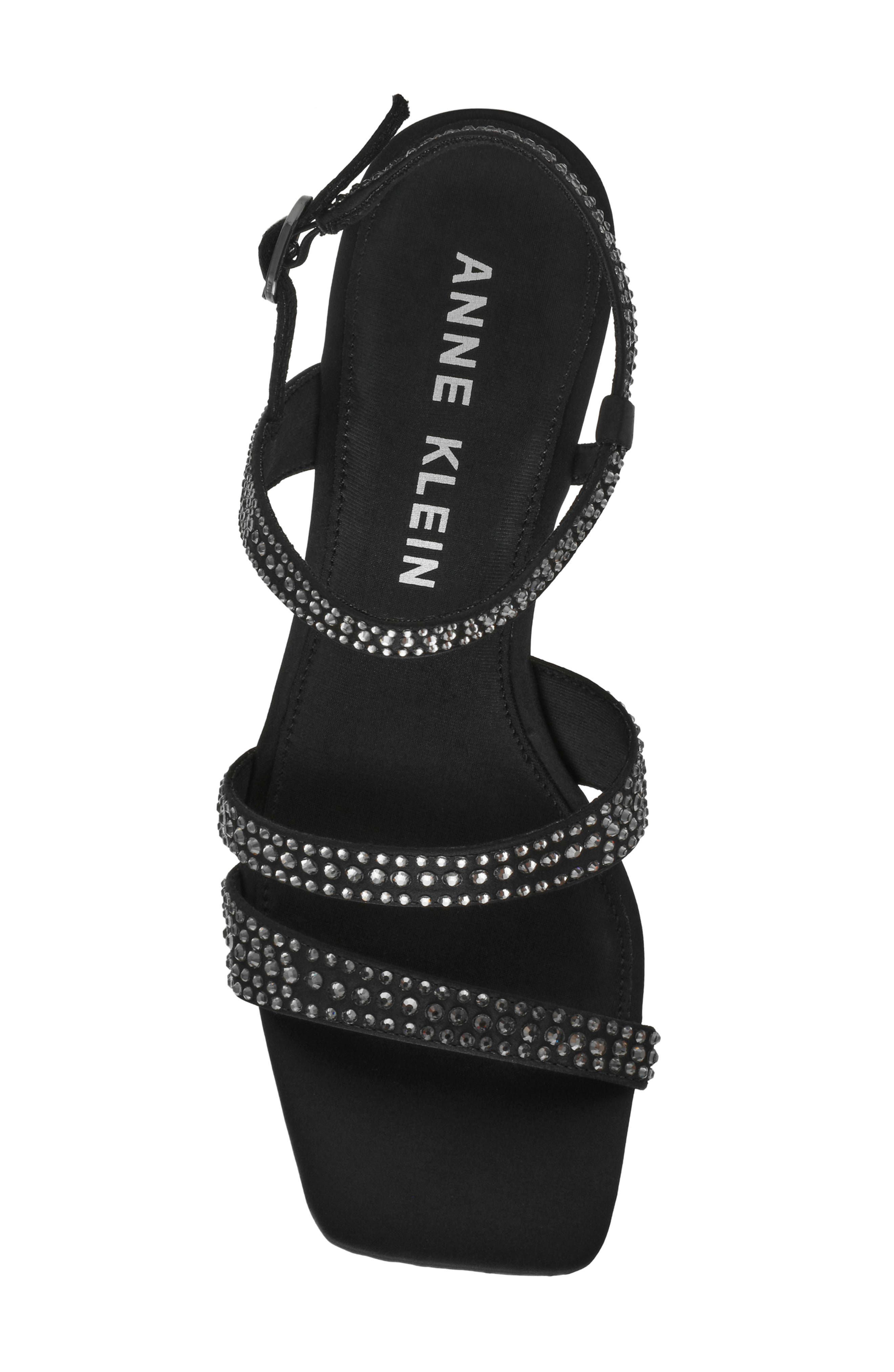 Anne Klein Sonoma Slingback Sandal, Alternate, color, Black Crystal
