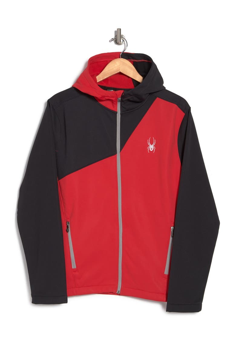 Spyder Hooded Soft Shell Jacket, Alternate, color, 