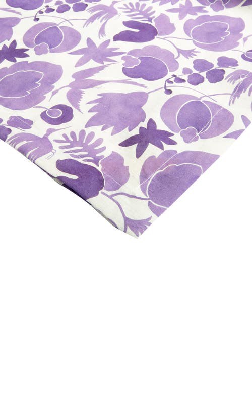 La Doublej Medium Tablecloth (180x280) Wildbird Viola Purple In Wildbird Viola Purple