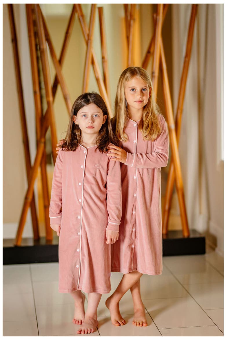 Velour Nightgown, Alternate, color, Pink