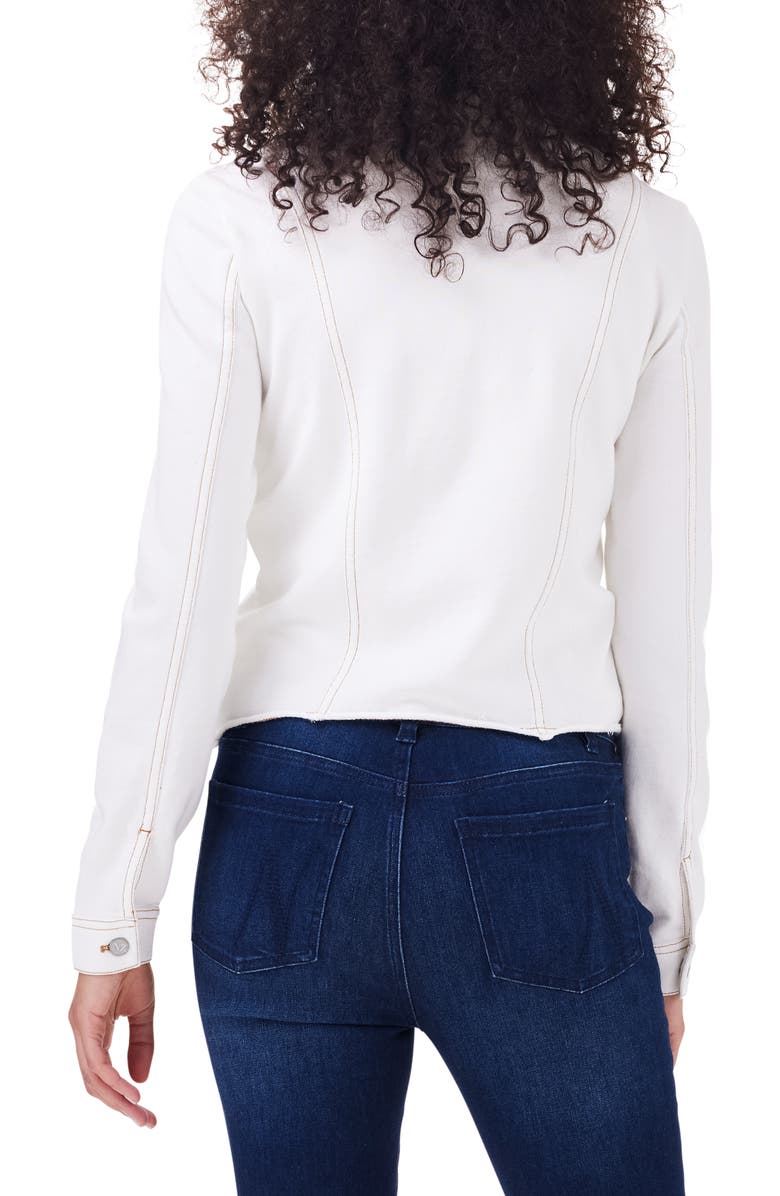 NZT by NIC+ZOE French Terry Trucker Jacket, Alternate, color, 