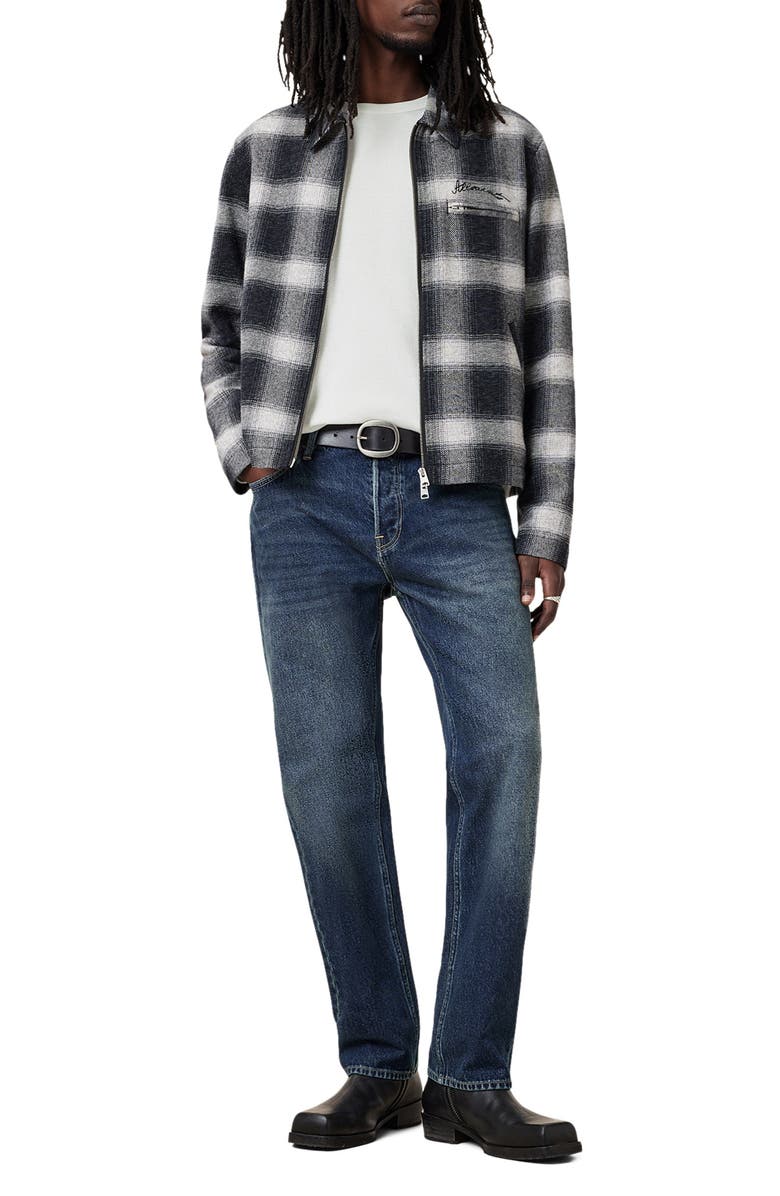 AllSaints Ellis Waffle Knit Long Sleeve Crewneck T-Shirt, Alternate, color, 