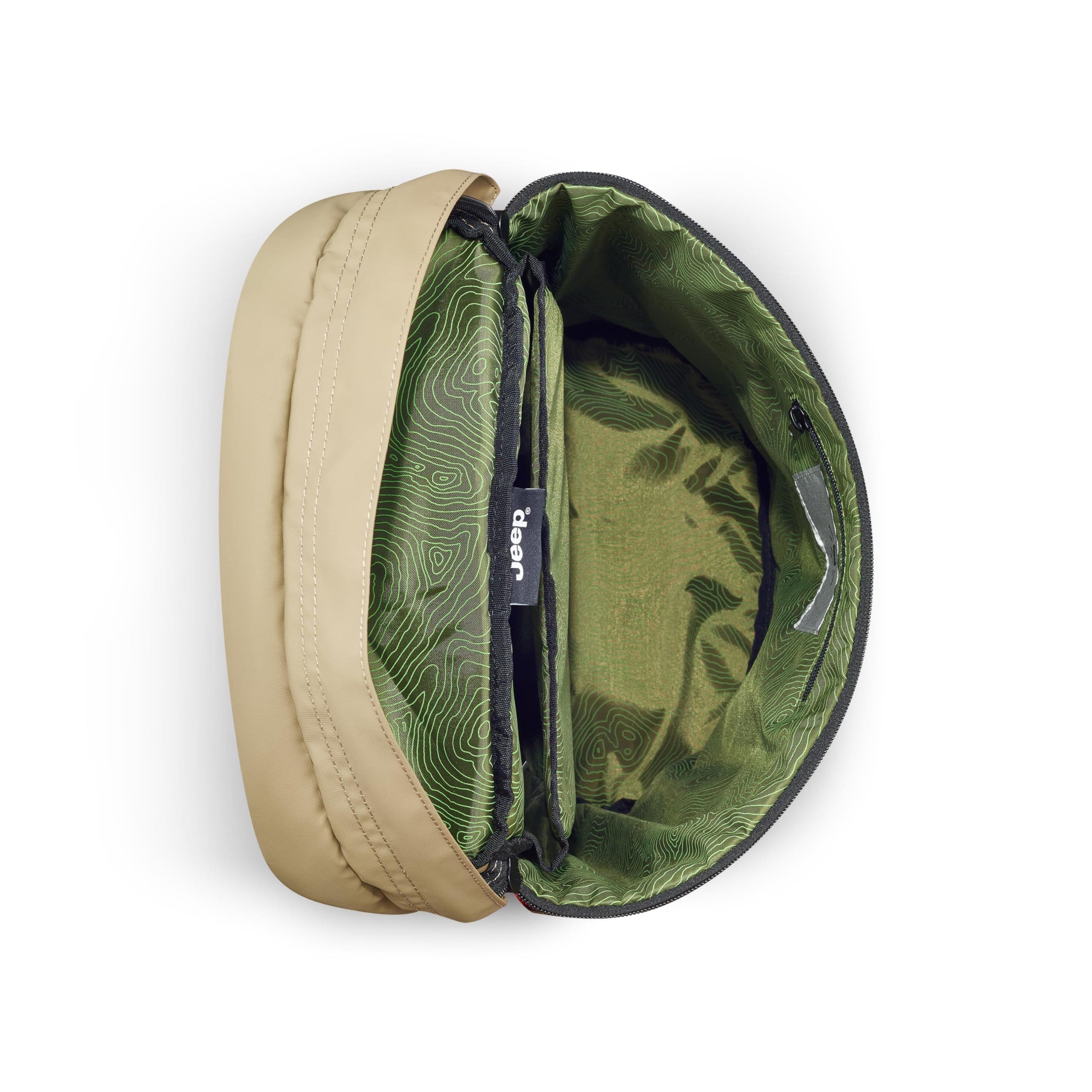 JS013C  15.6" Laptop Cylindrical Backpack, Alternate, color, Warm Sand