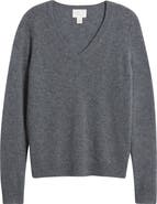Caslon® Cashmere V-Neck Sweater
