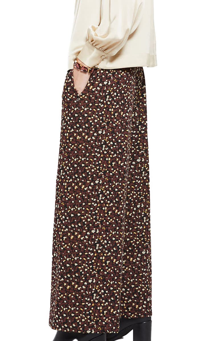ottod'Ame Soft Palazzo Pants, Alternate, color, Brown