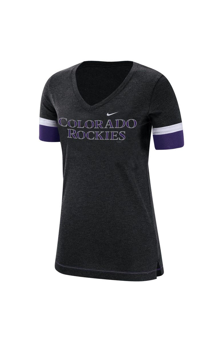 Nike Women's Nike Black Colorado Rockies Mesh V-Neck T-Shirt, Alternate, color,