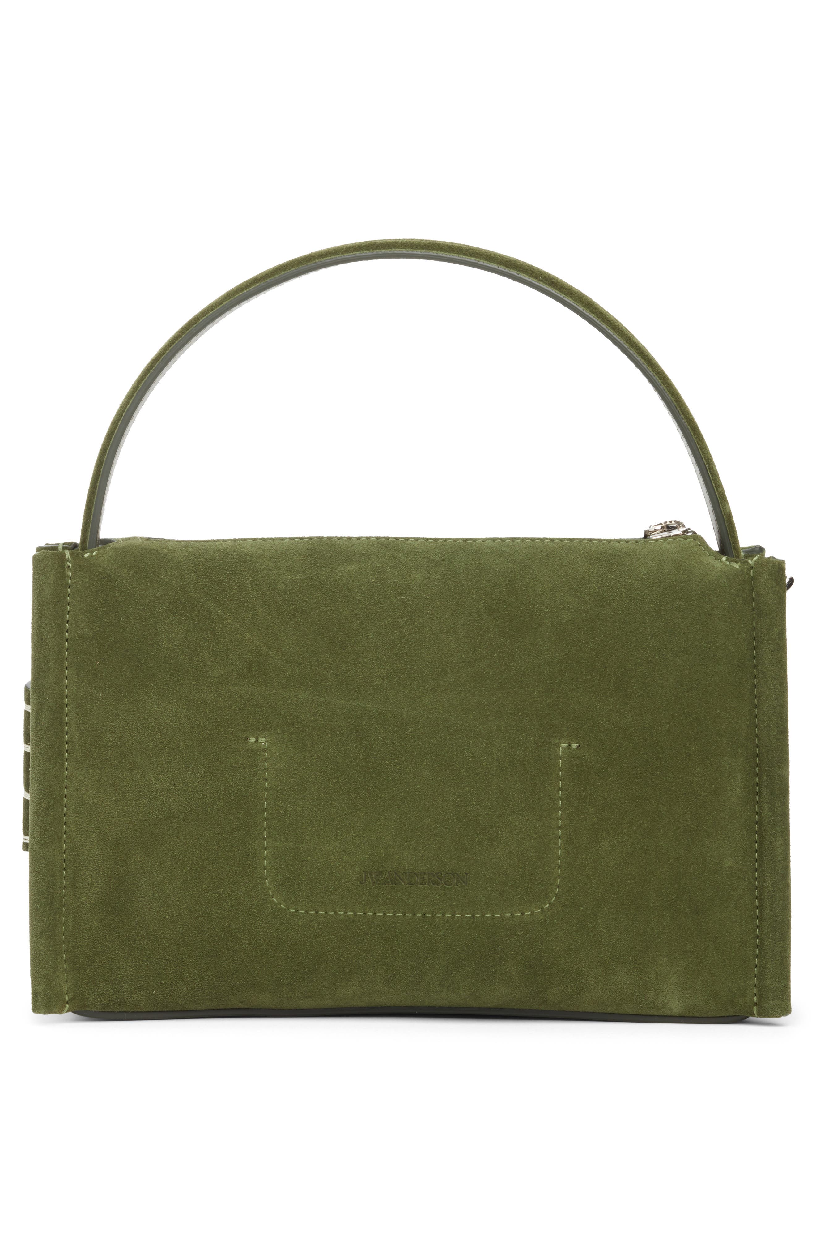Small Loafer Suede Crossbody Bag, Alternate, color, KHAKI 575
